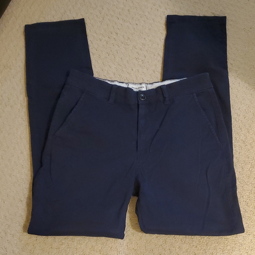 Jack & Jones Navy Chinos